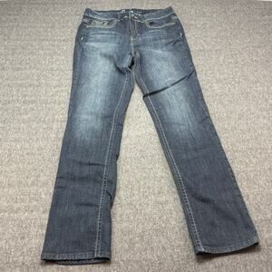 Royal premium‎ Jeans Women's Size 6 (30x31.5) Straight Leg Stretch Dark Wash